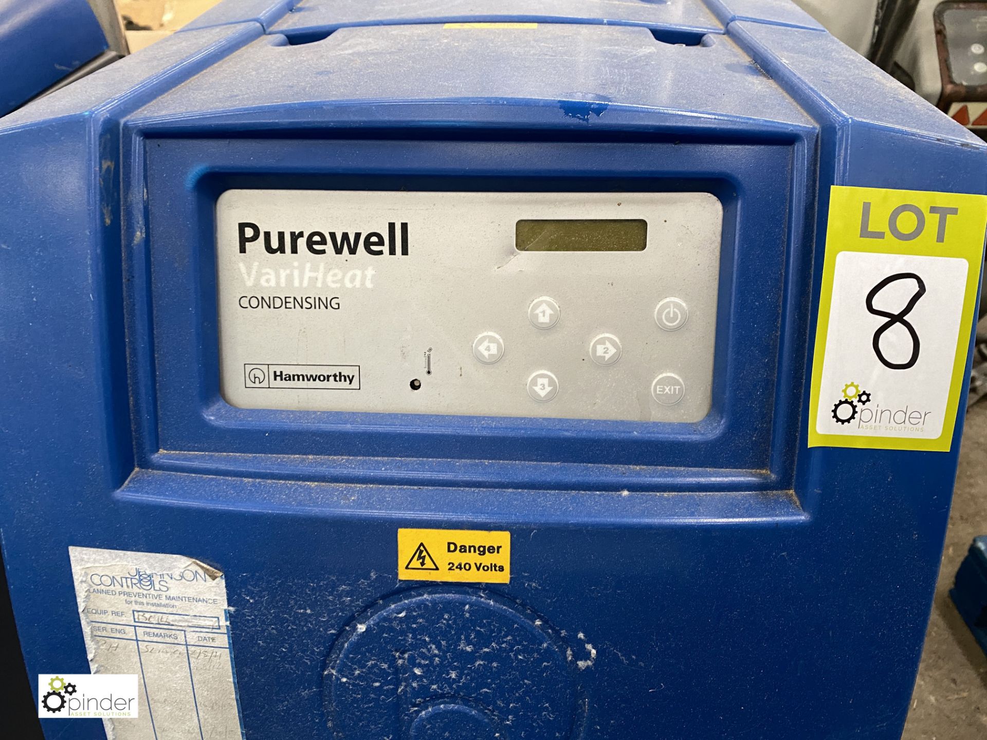 Hamworthy Purewell Vari-Heat 110 Condensing Boiler, 230volts, 110kw output (please note this lot has - Image 2 of 4