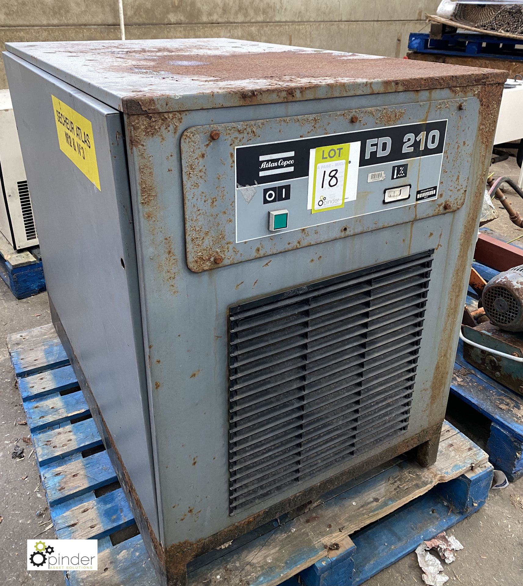 Atlas Copco FD120 Compressed Air Dryer, 240volts (please note this lot has a lift out fee of £10