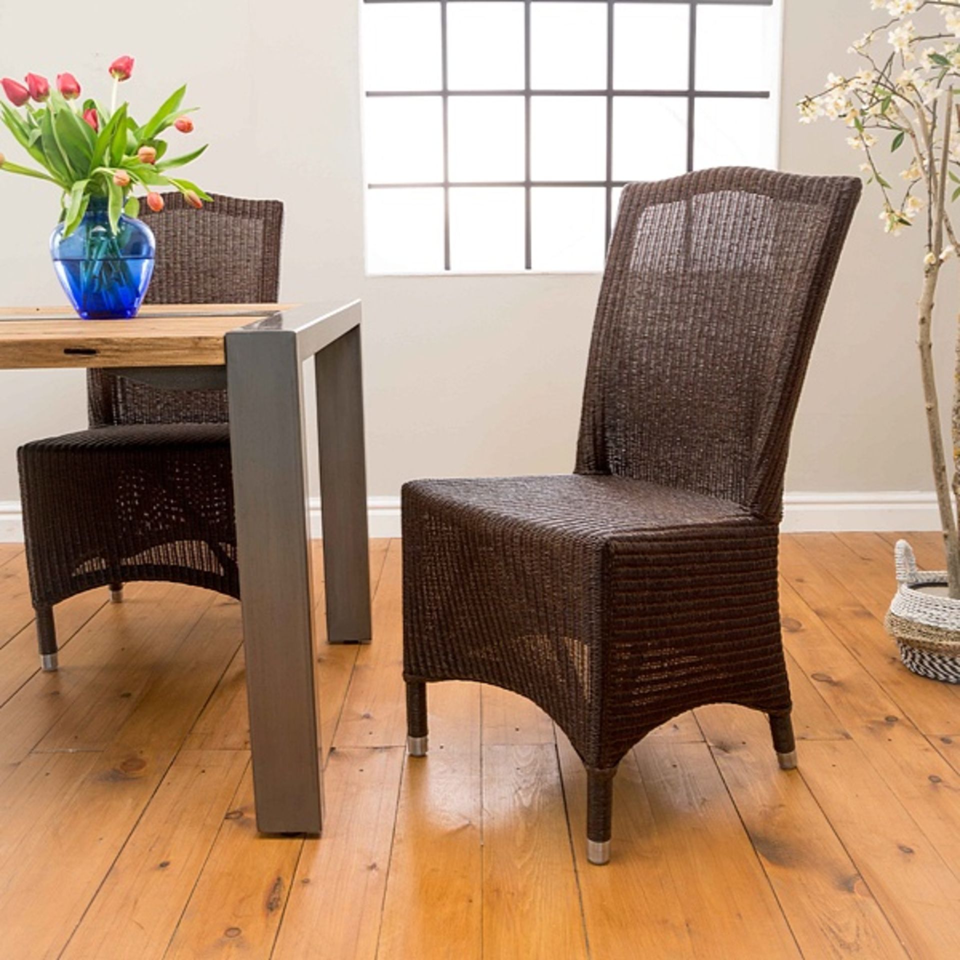 A Pair Of Classic Lloyd Loom Chairs The Pimlico Is At Home In The Dining Room And Comfortable As A - Image 4 of 5