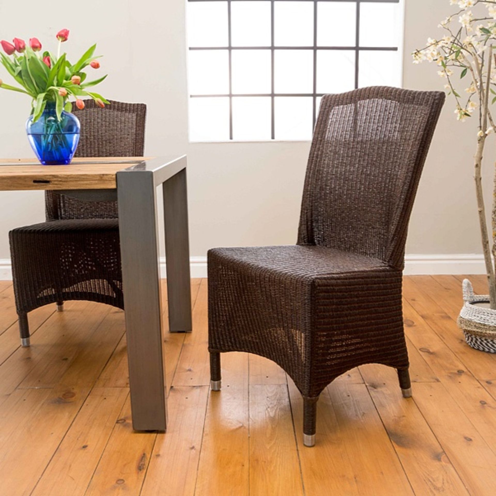 A Pair Of Classic Lloyd Loom Chairs The Pimlico Is At Home In The Dining Room And Comfortable As A - Image 2 of 3