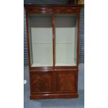 Arthur Brett George III Style Mahogany Open Bookcase