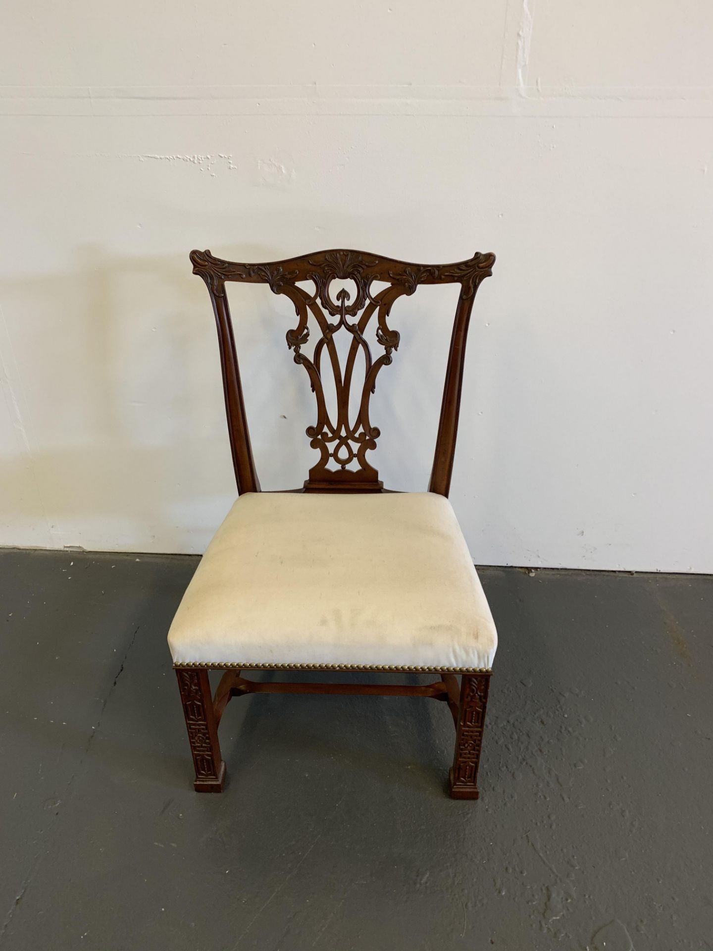 Arthur Brett Mahogany Carved Side Chair - Image 4 of 4