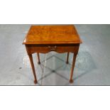 Arthur Brett Queen Anne Style Walnut Side Table