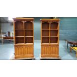 Arthur Brett Gothic Open Bookcase