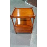 Arthur Brett Mahogany Two Tier End Table