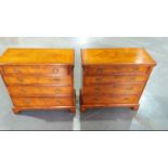 Arthur Brett George I Style Walnut Bachelors Chest