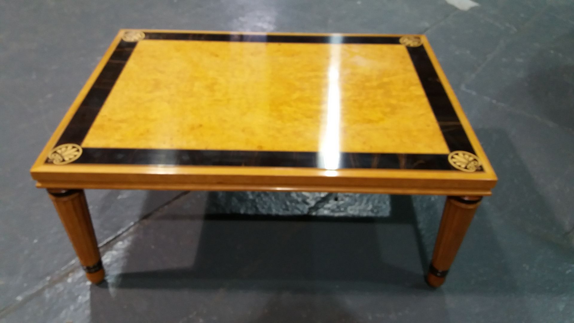 Arthur Brett Burr Maple Coffee Table