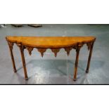 Arthur Brett Burr Oak Gothic Side Table
