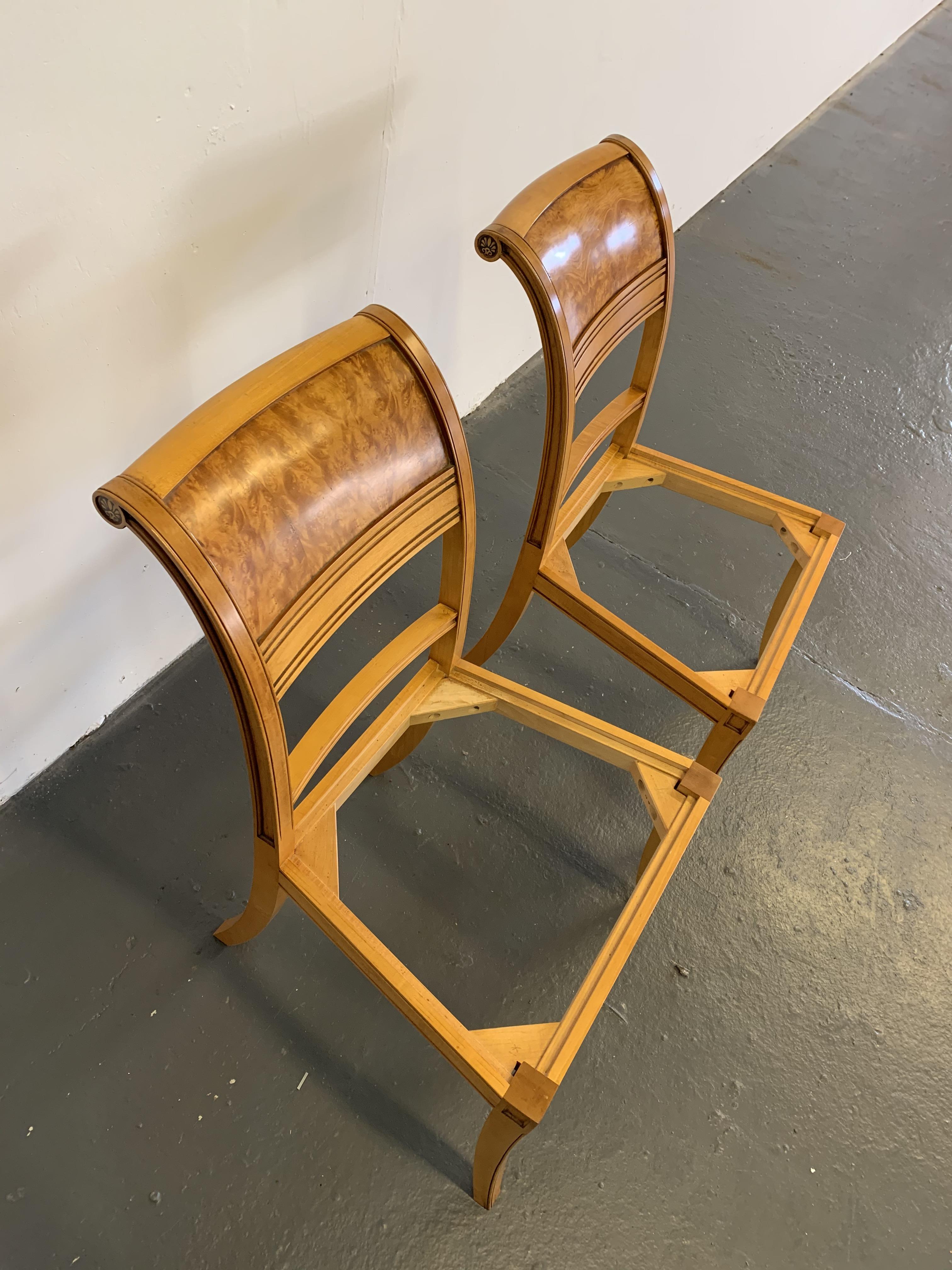 Arthur Brett Maple Thomas Hope Style Side Chair - Image 3 of 4