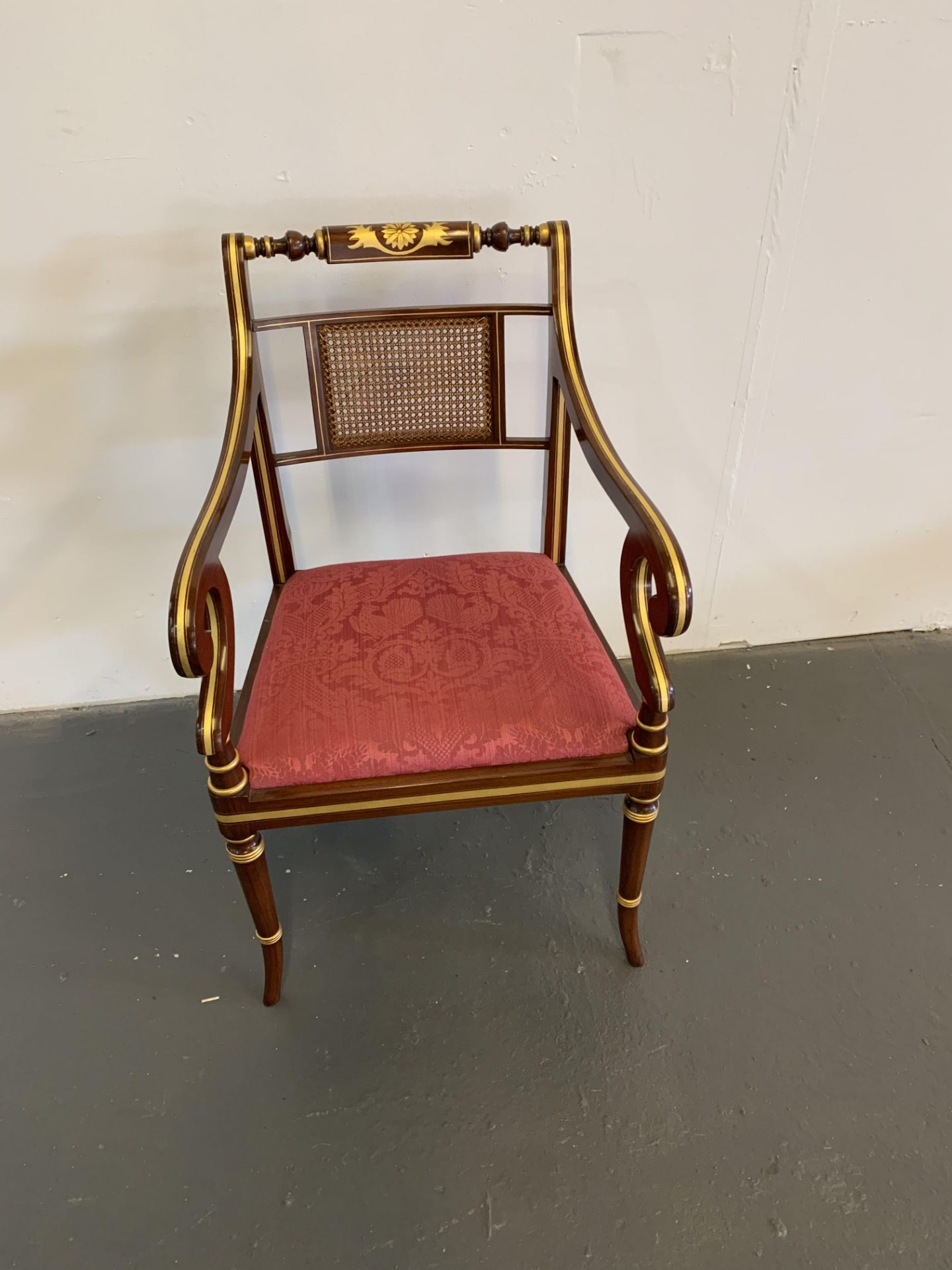 Arthur Brett Regency Style Arm Chair