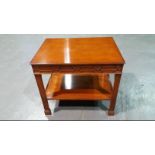 Arthur Brett Mahogany End Table Chinese Chippendale-Style