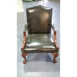 Arthur Brett Mahogany Gainsborough Arm Chair