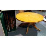 Arthur Brett Oval Extending Dining Table