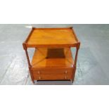 Arthur Brett Large Mahogany Two Drawer End Table