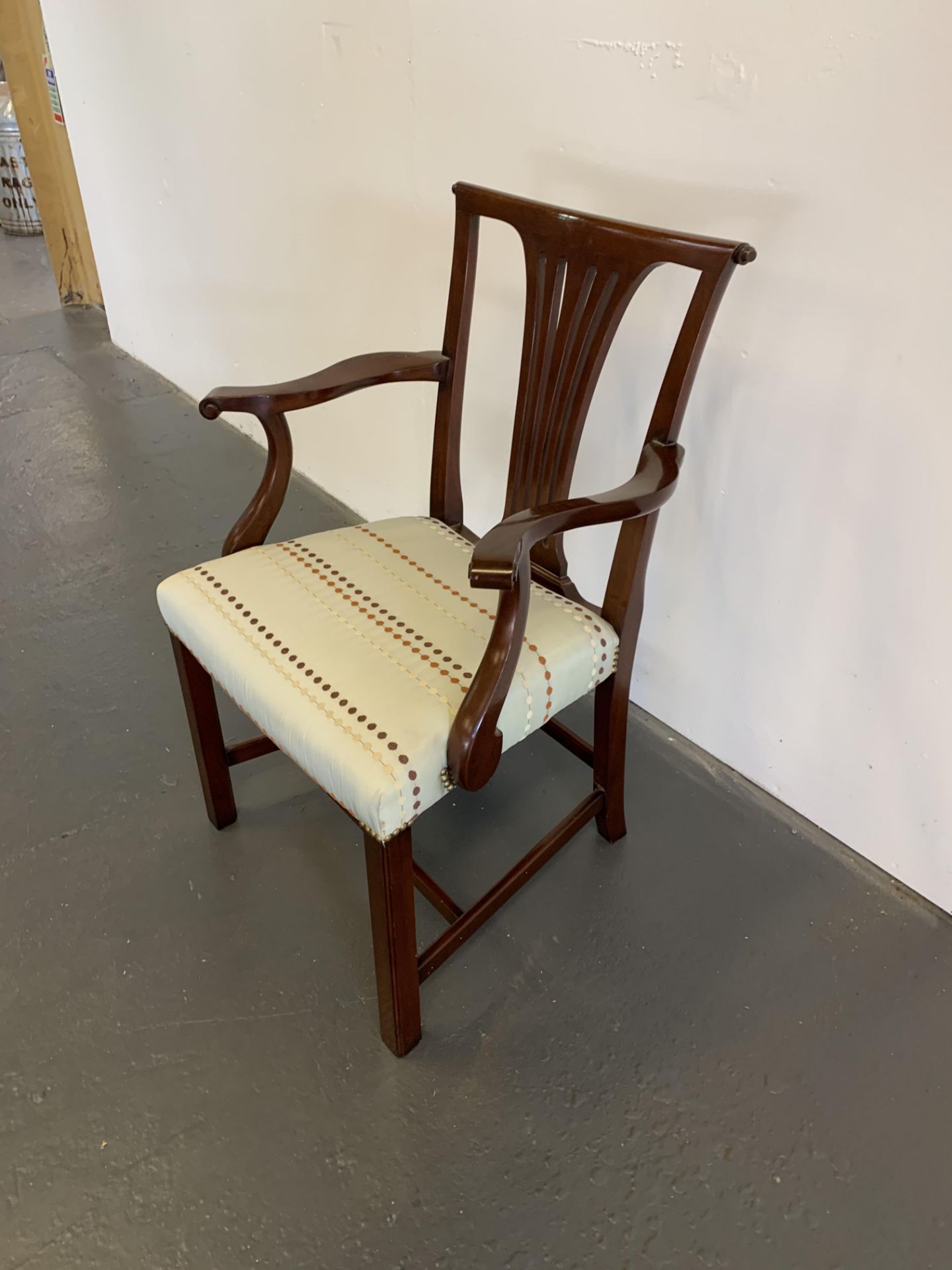 Arthur Brett Mahogany Arm Chair - Image 4 of 5