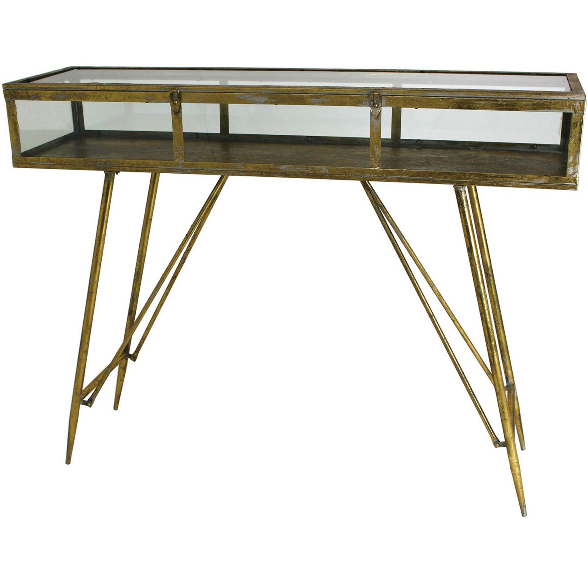 Cohan Console Table in Gold