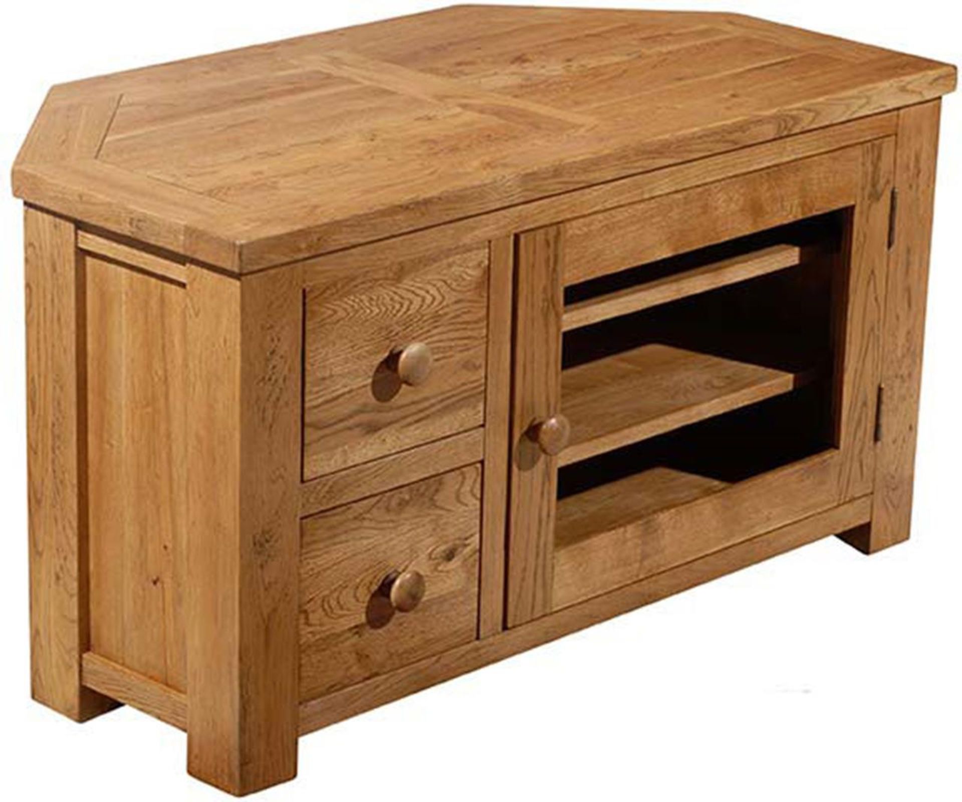 Wentworth Media Unit Crafted Using Hand Selected Solid Oak Wood And Hand Distressed During Our
