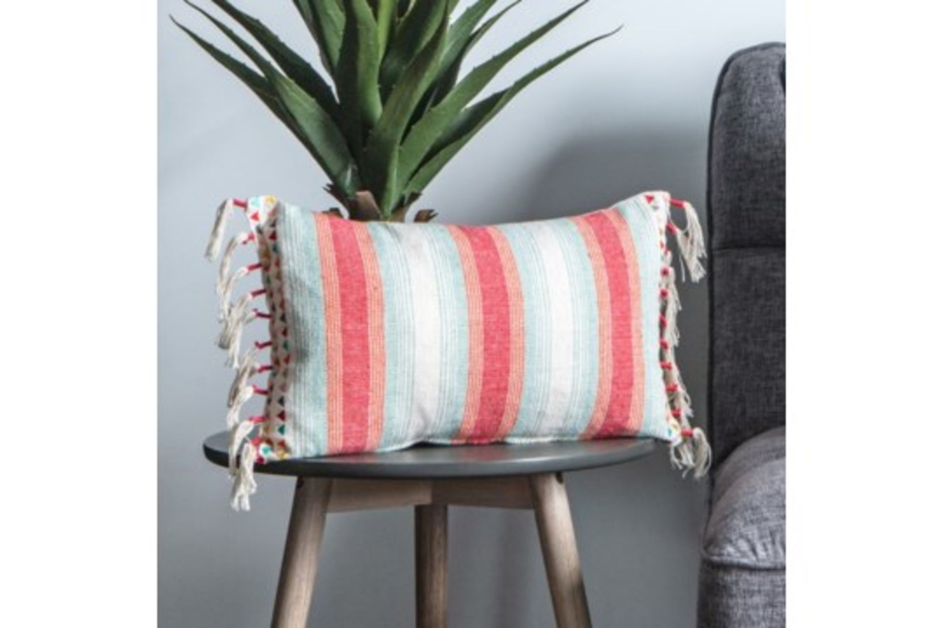 4 x Gala Cushion Multi Coloured Vibrant Cotton Feather Filled Cushion 30 x 50cm