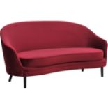 Henley Claret Three Seater Sofa