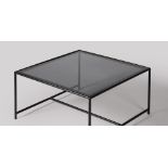 Kennington Garden Table, Black Steel & Black Glass By Swoon Editions (Brand New Boxed) Perfectly