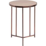 Alpina Sandstone and Metal Side Table