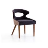 Tatiana Chair An Iconic Mid-Century Silhouette, With A Thougtfully Crafted Sculpted Walnut Frame,