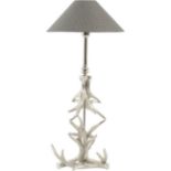 Nickel Antler Table Lamp E27 40W