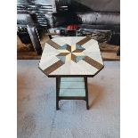 Britannia Accent Table Rustic Oak Structured Veneers Each Considered Piece By Designer Tracey Boyd