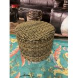 Garden Outdoor Poly Tub Table Stool Round Rattan Stool 52 X 40cm (Rjs21 - TOMA4)