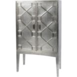 Astor Hand Embossed Metal Bar Cabinet