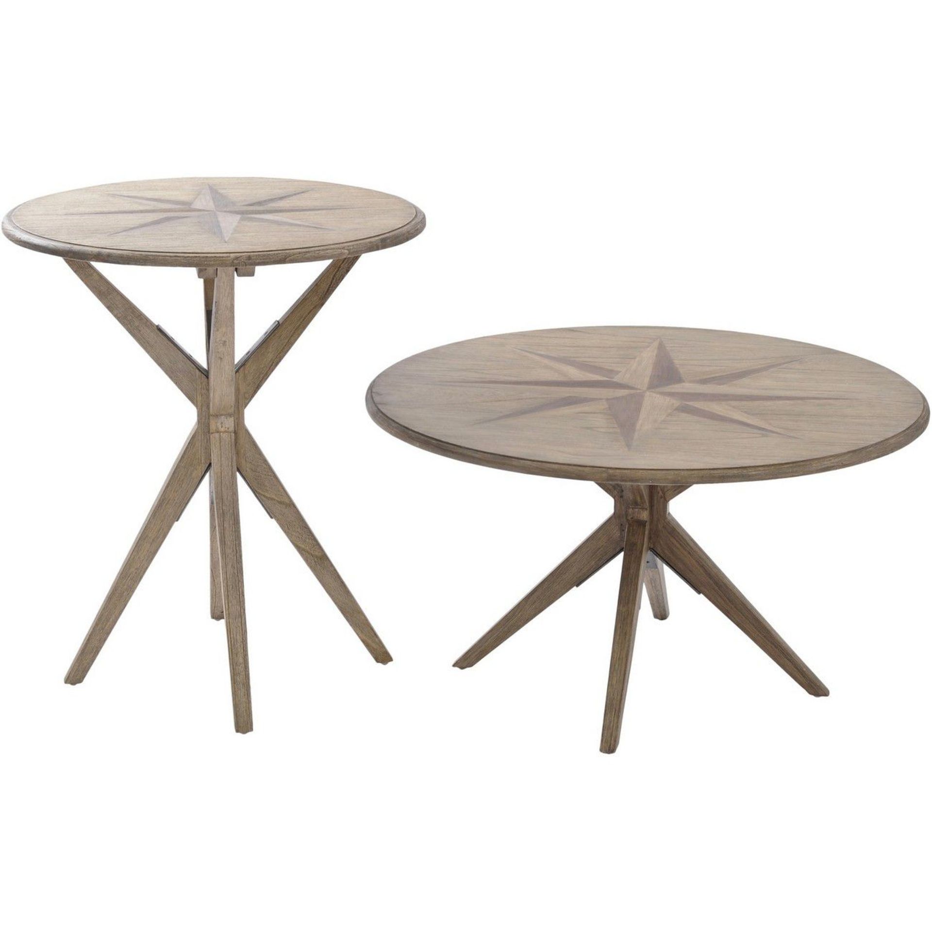 Amerigo Mindi Wood Side Table - Image 2 of 2