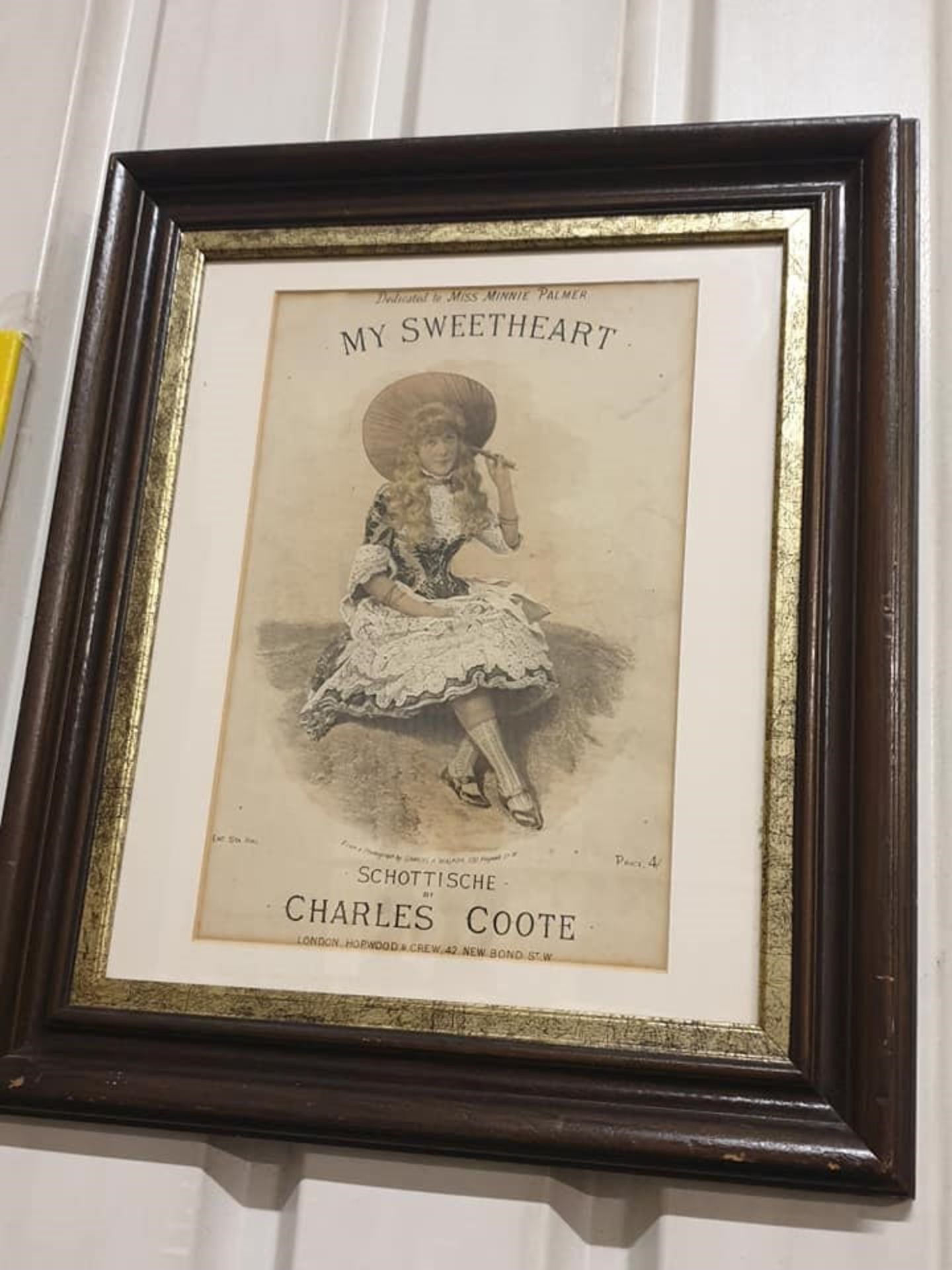 Framed Drawing Charles Coote My Sweetheart 45 x 52cm (Location HBEL HLD)