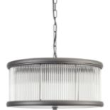 Arkley Glass Drum Pendant E14 40W 6