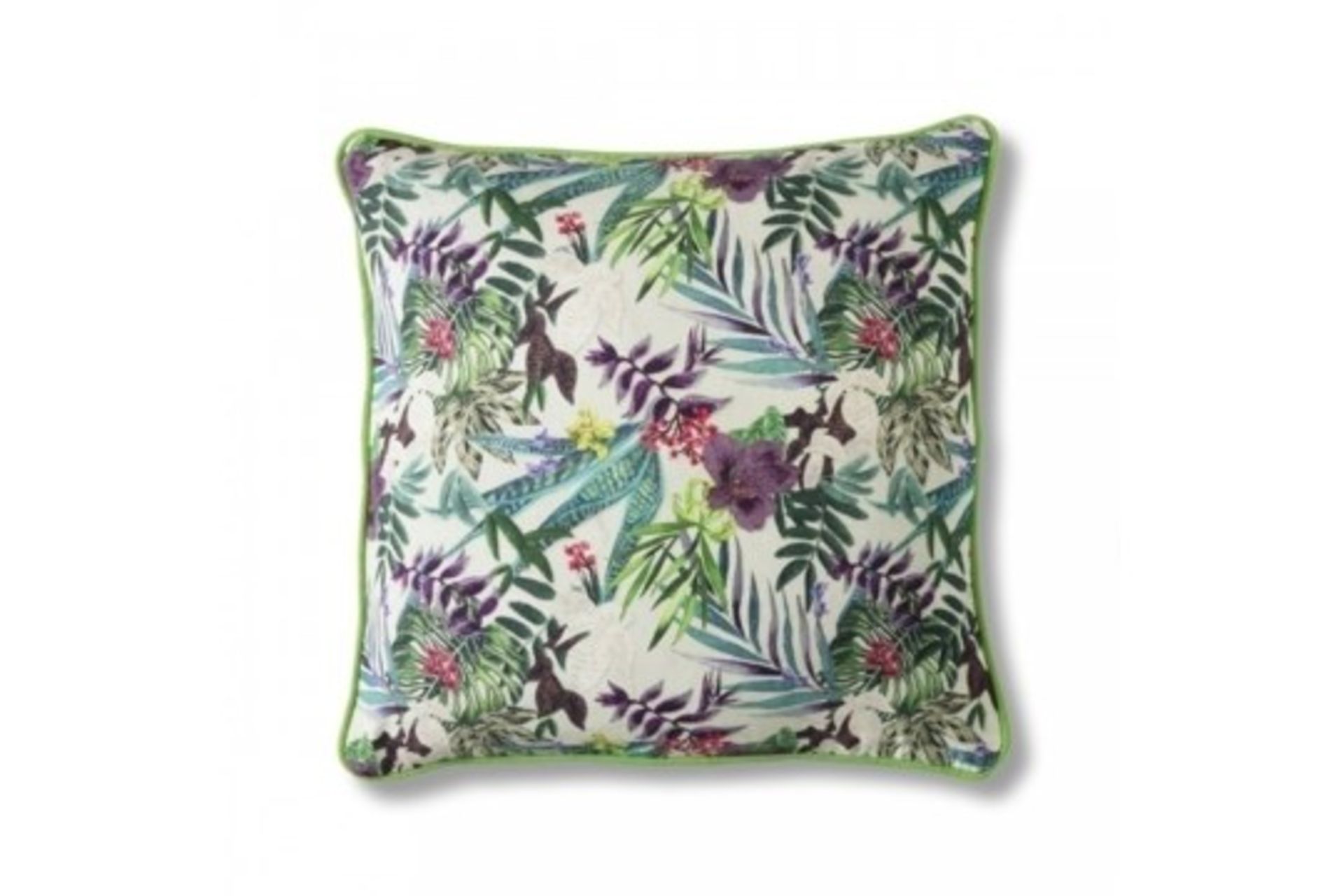 4 x Tropical Cushion Feather Filled A Vibrant Stunning Cushion With Piped Edging 45 x 45cm