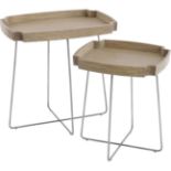 Castille Mindi Wood Set Of Two Nesting Tables