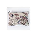 4 x Patterdale Embroidered Cushion Feather Filled Applique Design In A Beautiful Purple, Blush Pink,