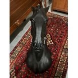 Horse Head Sculpture Black A Striking Statement Piece For Your Lounge, Dining Room Or Hallway, The