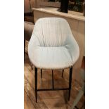 Jupiter Barstool-Dusky Light Blue & Matt Black The Italian Tradition For Combining Stunning Design