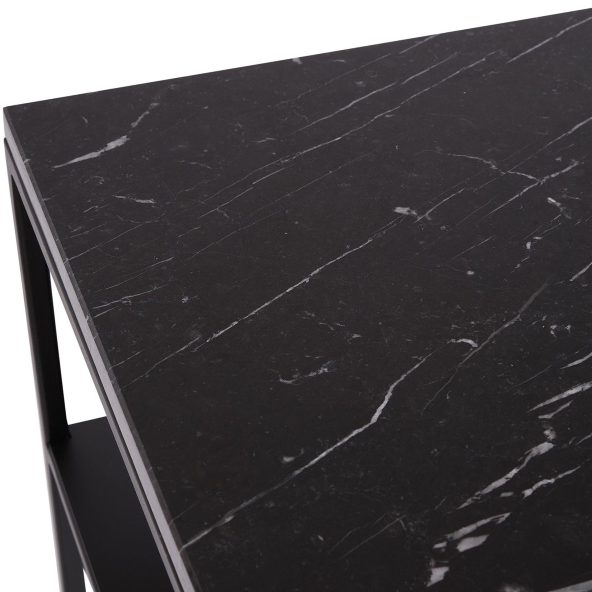 Chancery Marquina Marble Console Table - Image 2 of 2