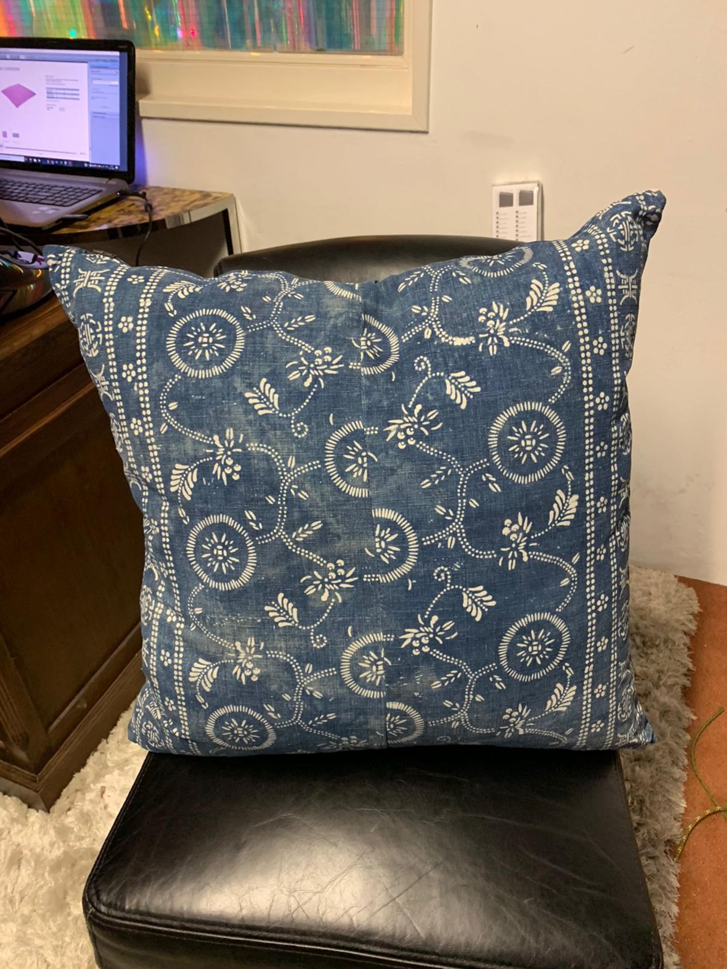 Guatemalan Denim Blue Cushion The Guatemalan Denim Cushions Are Available In A Number Of Finishes,