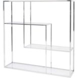 Linton Stainless Steel And Glass Modular Display Unit