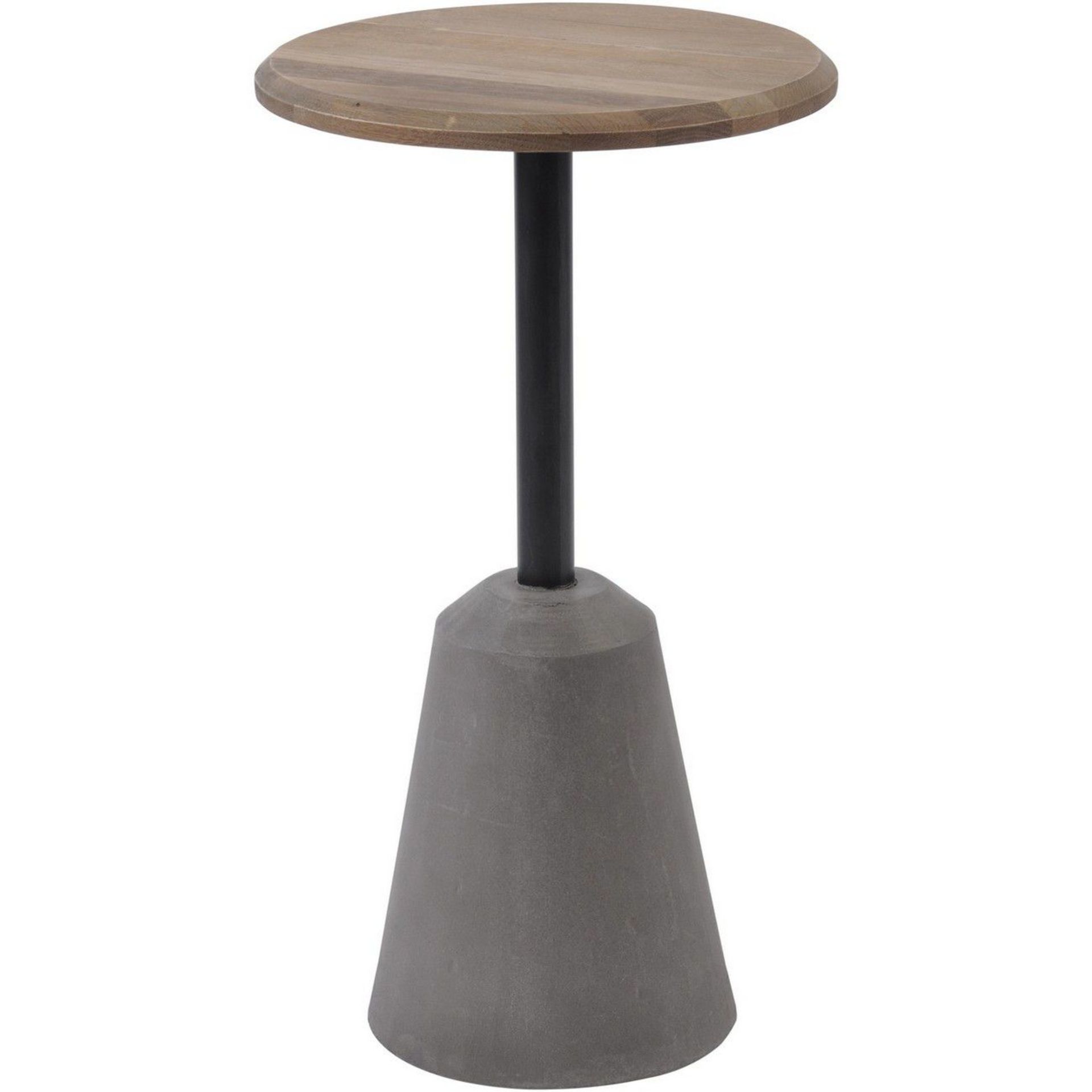 Belmore Oak And Concrete Side Table