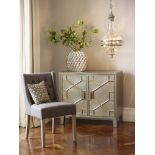 Astor Hand Embossed Metal 2 Door Cabinet