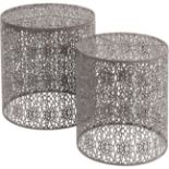 Caprio Set Of Two Grey Nesting Side Tables