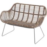 Toba Rattan Bench