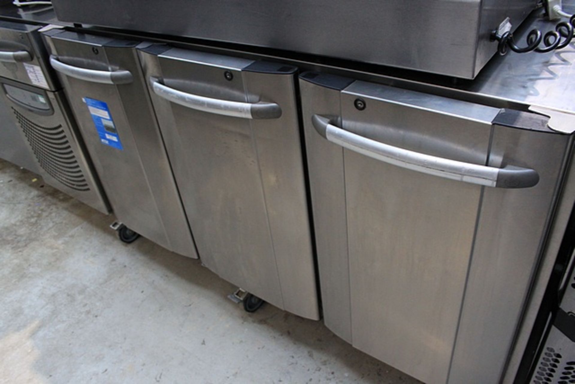 Foster EPREM 1/3L4 Stainless Steel 3 Door Counter Chiller 304 stainless steel exterior gives a