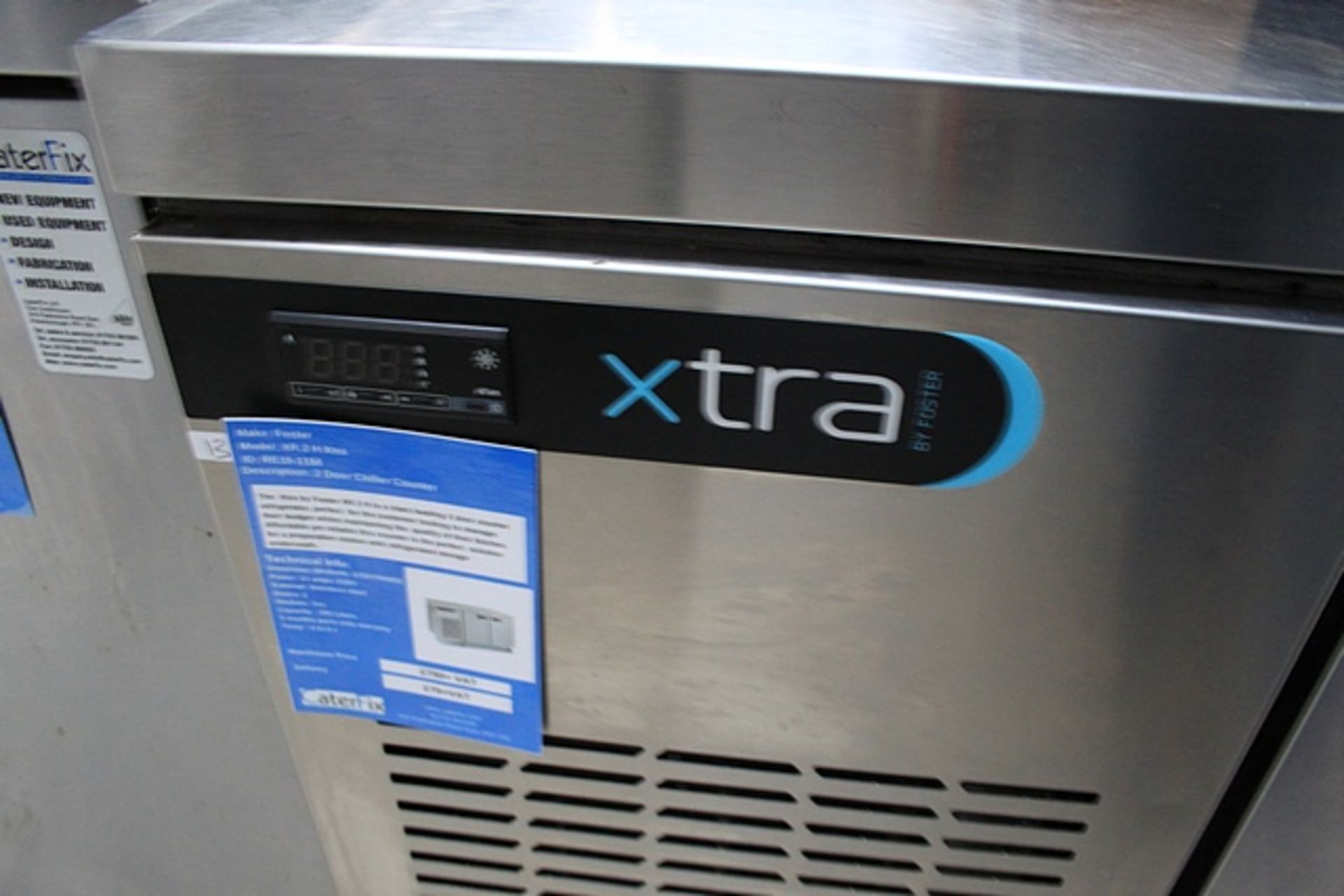 Foster XR2H Xtra 2 Door Stainless Steel Bench Chiller The Xtra by Foster XR 2 H is a class leading 2 - Image 2 of 2