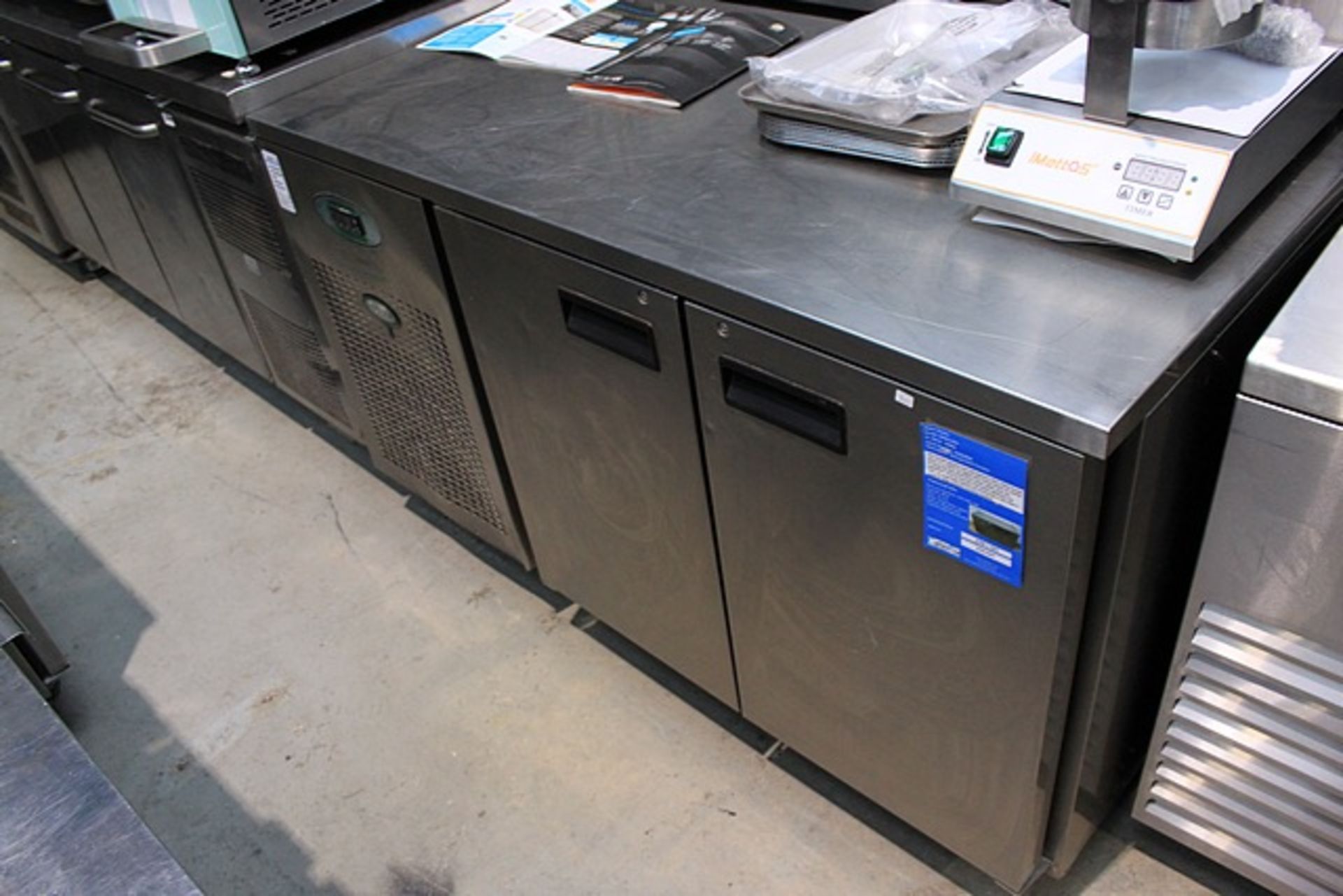 Foster EPRO 1/2H Stainless Steel 2 Door Counter Chiller This versatile stainless steel built