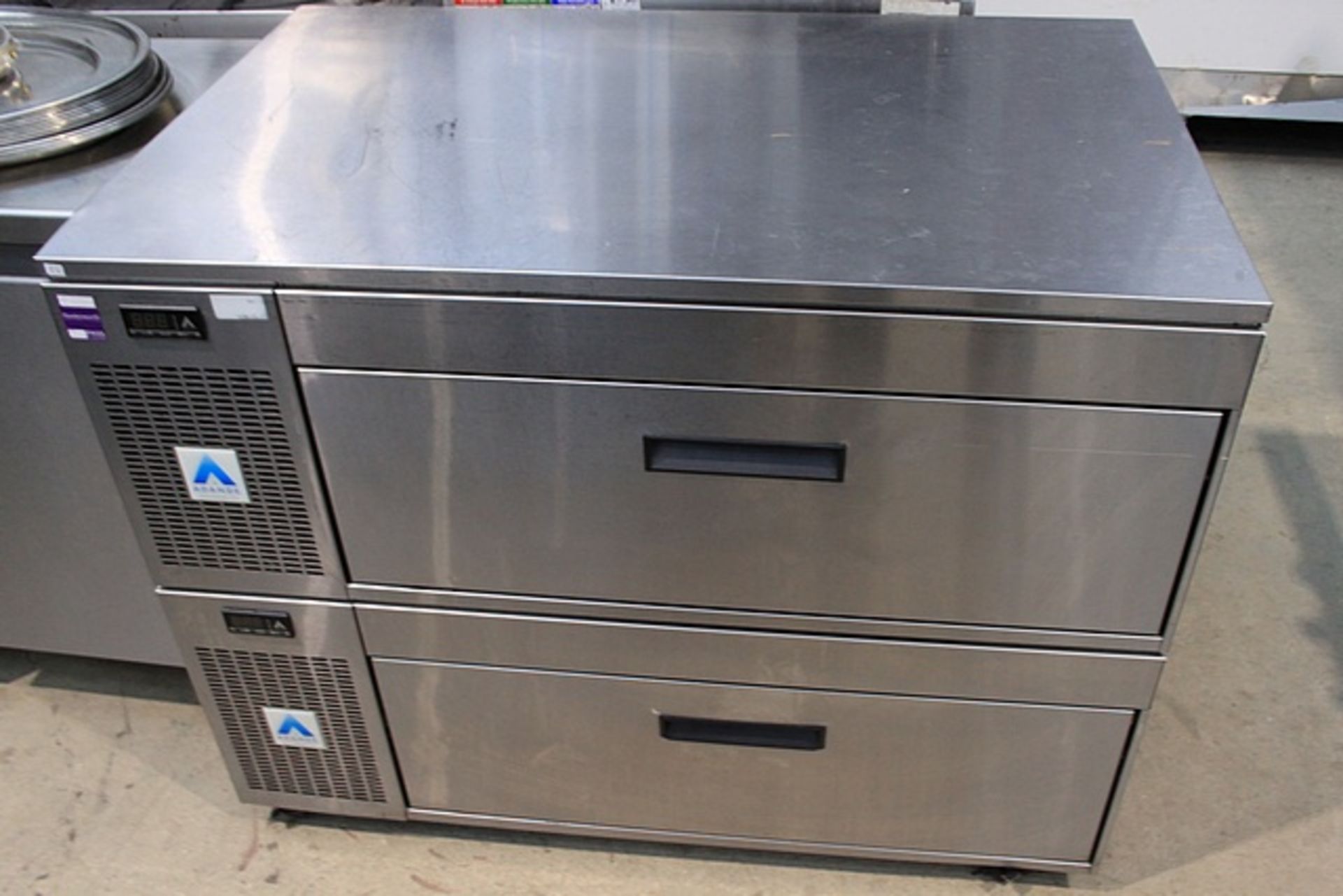 Adande 2 Draw Under Counter Bench Chiller Stainless Steel ( Location )