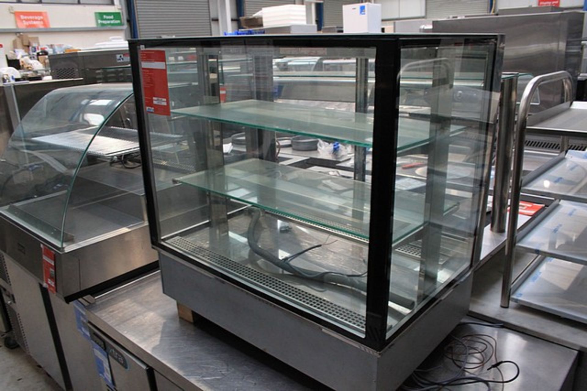 Glass Refrigerated 2 Tier Drop In Unit 800mm X 520mm X 770mm ( Location DC18-00)